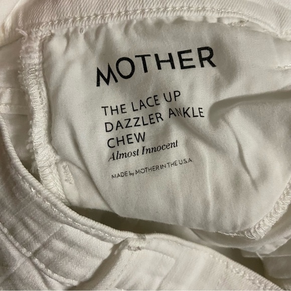 MOTHER The Lace Up High Waisted Dazzler Ankle Chew Jeans Size 24 - Picture 8 of 13